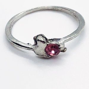 🔥HOT SALE🔥 Pink Rhinestone Fashion Ring 7